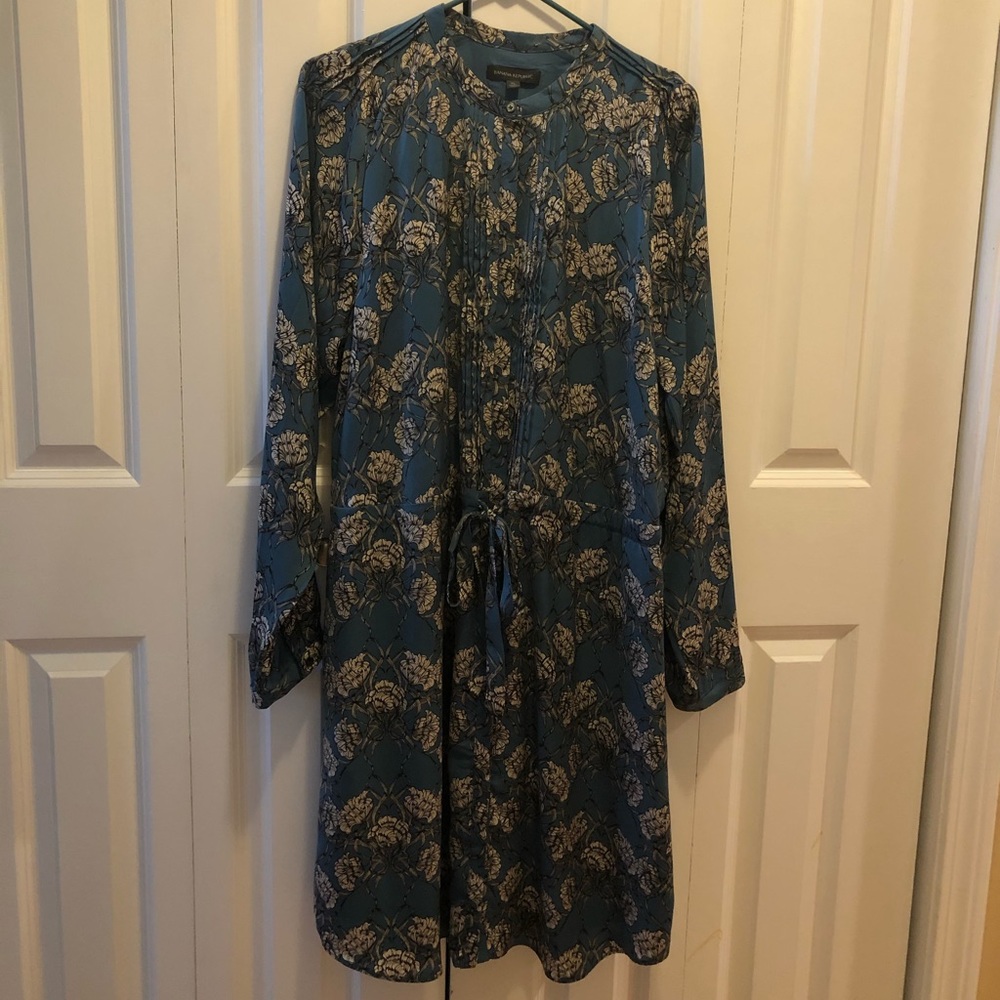 NWOT Banana Republic Teal Floral Dress